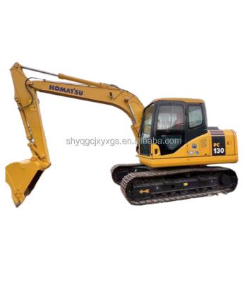 China HOT SALE second hand Komatsu pc130 machines hydraulic backhoe crawler 13 tons used Komatsu excavators 0.35mÂ³ for sale