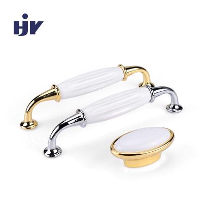 China HJY Furniture Hardware Ceramic Drawer And Door Cabinet Cabinet Knob Ceramic Handle for sale