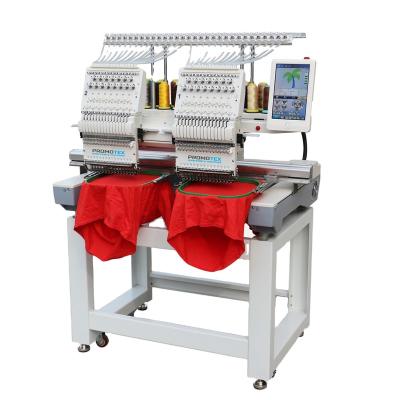 China Print Shops PromoTex 2 Heads 4 Heads Computer Embroidery Machine Price Flat Embroider Machine, Embroider Machine for sale