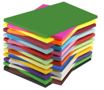 China Anticurl Hot Sale Assorted 10 Color 100sheet Per Pack 70gsm A4 Color Copy Paper for sale