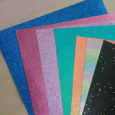 China Anticurl Glitter 250gsm Glitter Paper Card Multicolor Foil Wrapping Paper For Crafts for sale