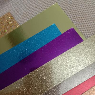 China 300gsm 12x12inch Glitter Anti Curl Paper , Card Kindergarten DIY Craft Glitter for sale