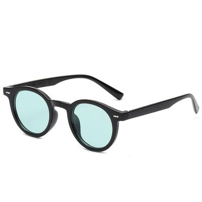 China Fashion Sunglasses 2021 Sun Multi Color Lens Round Shape Top Selling Glass Plastic Sunglasses For Men for sale