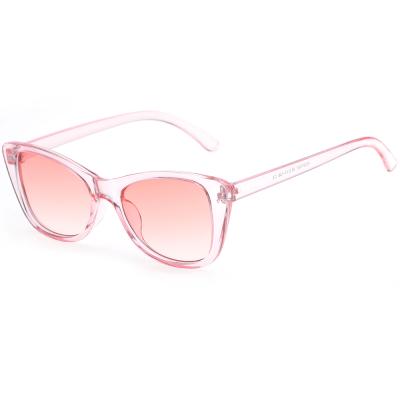 China Cheapest Fashion Sunglasses Factory Price Shades Cat Eye Retro Sunglasses With Candy Color Lens for sale