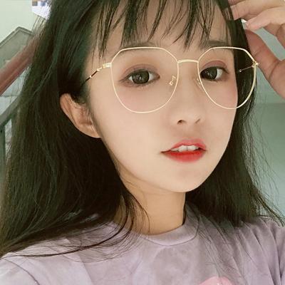 China For Spectacle High Quality Brand Irregular Shape Reading Glass Metal Frames Glasses For Women for sale