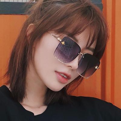 China New Design Gradient Sun Glasses Fashion Sun Glasses Hip Hop Party Square Big Fram Sunglasses for sale