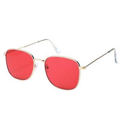 China Wholesale Designer Retro Fashion Sunglasses Replica Sunglasses Men Gold Fram Unisex Square Sunglass for sale