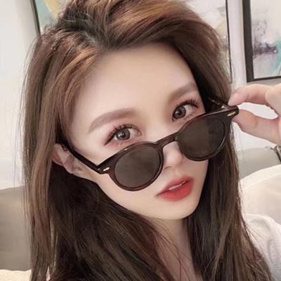 China Fashion sunglasses 2021 hot trending multi color lens round shape sunglasses for men and women for sale