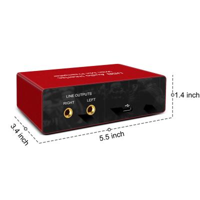 China Support 48V Phantom Power, USB Interface Audio Studio GV-AR001 for sale