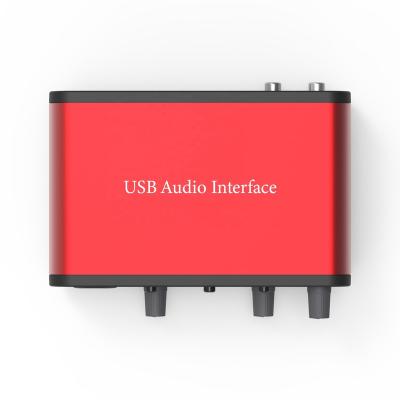 China Professional Disco\Bar\Club\Home USB Audio Interface Sound Card Sing To Music Audio Interface USB Guitar Live Recording Band for sale