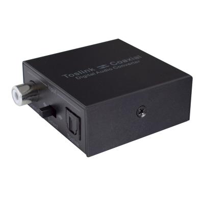 China Metal Case Digital Audio Converter, toslink to coaxial converter, coaxial to Toslink Audio Converter for sale