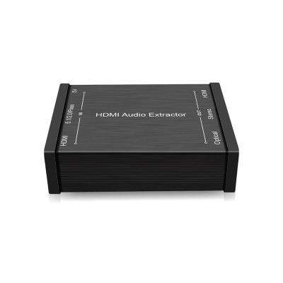 China Metal audio extractor 4K*2K HDMI, HDMI to HDMI + optical/toslink +3.5mm stereo audio, support Dolby/DTS for sale