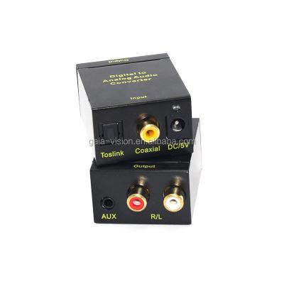 China SPDIF / Optical Coaxial Digital to Analog RCA L/R Audio Converter with 3.5mm Jack Support Headphone /Speaker Outputs Style: Digital 51X41X26MM for sale