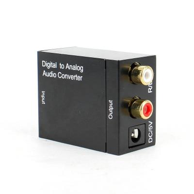 China Steel Optical Coaxial Digital Toslink Signal To Analog Audio Converter Adapter for sale