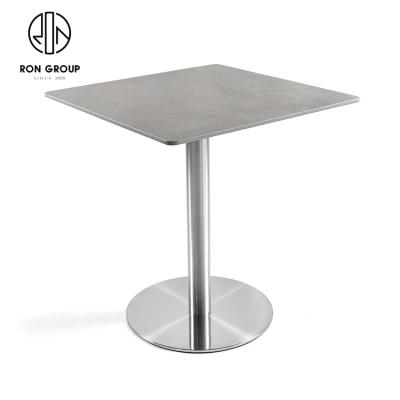 China Eco - Friendly Modern Rectangular Dining Table Cafe Outdoor Restaurant Tables for sale