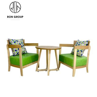 China Restaurant Wholesale Coffee Table and Wooden Chair Cooling Set for sale