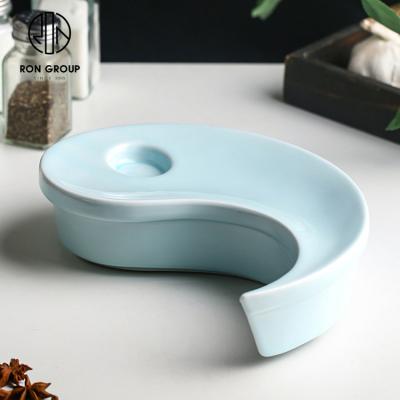 China High Quality Sustainable Kitchen Dish Restaurant Hot Dinner Serving Ceramic Dish for sale