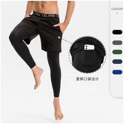 China QUICK DRY Casual Gym Wool Fitness Training Basketball Black Tight Stretch Men's Pants for sale