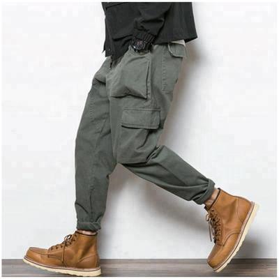 China Custom Made Viable Wholesale Mens Multi Pocket Navy Cargo Jogger Pants For Men for sale