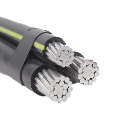 China 8000/6000 Series XLPE Insulation ABC 500 MCM 3 Core 185 mm2 Aerial Aluminum Cable best price for sale