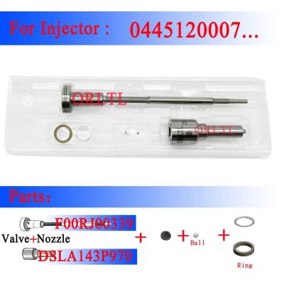 China Válvula de escape de la boca del inyector de los equipos DSLA143P970 (0433175271) del sello del inyector de combustible de ORLTL F00RJ00339 para Bosch 0445120007 en venta