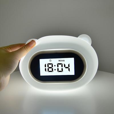 China Smart Calendars Wake Up Night Light Kids Analog Retro Led Sunrise Table Alarm Clock for sale