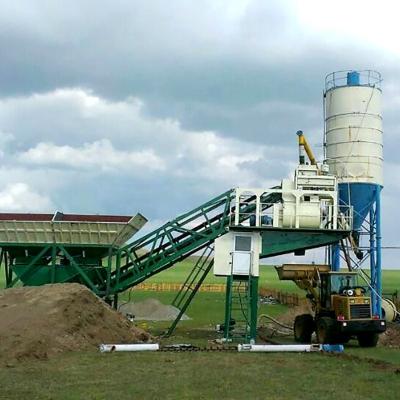 China Building material stores bucket type lower price ready made Hengyuan mini HZS25 HZS35 HZS50 HZS75 high efficiency concrete mixing plant for sale for sale