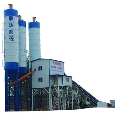 China Factory Stores HZS180 Low Price 180m3/h Belt Conveyor Type Concrete Batching Mixing Plant Building Material For Sale for sale