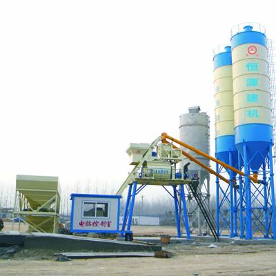 China HENGYUAN building material stores produce high efficiency bucket concrete mixing plant HZS25 HZS35 HZS50 HZS75 for sale for sale