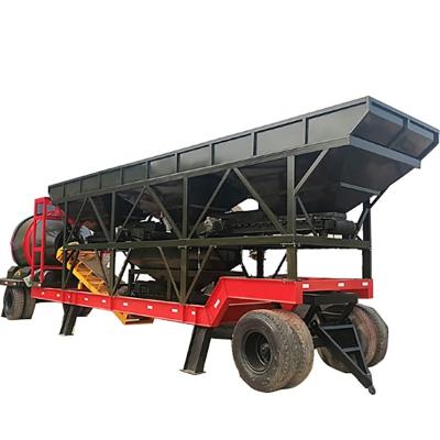 China Building Material Shops Mix Mobile Mini Mixing Plant Concrete Mixing Plant YHZM25 Drum Concrete Batching Mixer for sale