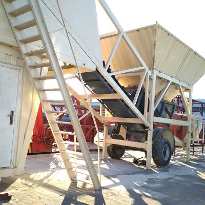 China Hengyuan mobile ready mix concrete plant YHZS25 35 50 building material stores manufacturer-supplier 75 factories for sale