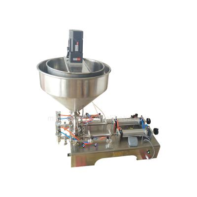 China Semi Automatic 30-300ml Beverage Latex Filling Machine With Mixing Hopper for sale