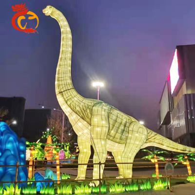 China Traditional Zigong Dinosaur Lantern Sichuan Zigong Dinosaur Silk Cloth Lantern For Sale for sale