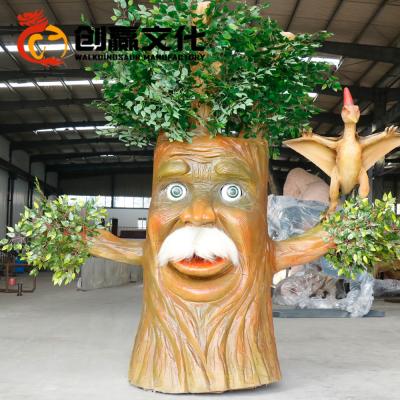 China Resin Christmas Custom Artificial Animatronic Decoration Talking Tree For Sale for sale