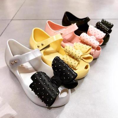 China Cheap Plastic Princess Jelly Shoes Fancy Sandals Jelly Flat Footwear Kids Girls Sandals MINI Waterproof High Quality Dual Density 2022 New for sale