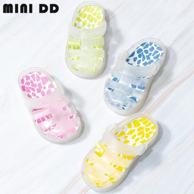 China Dual Purpose Beach Jelly Slide Sandal MINI Dual Density Gladiator Sandal Baby Footwear Toddler Girls Waterproof Outdoor Plastic Sandals for sale