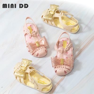 China High Quality Dual Density Lightweight Gladiator Sandals Girl Shoe Toddler Child Toddler Walking 2022 New Cute Bow Jelly Baby Sandals Hot Sale for sale