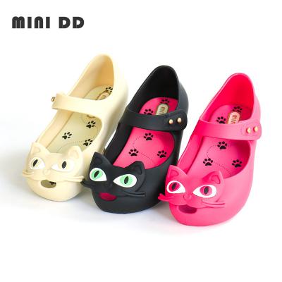 China 2022 High Quality MINI Dual Density Children Cat Outdoor Plastic Sandals Comfy Flat Sandal Jelly Sandal Shoes Waterproof Cute Soft Sole Girl Shoe for sale