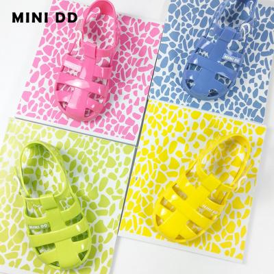 China MINI Dual Density Summer Kid Gladiator Waterproof Kids Shoes High Quality Outdoor Beach Sandal For Toddler Little Girl Jelly Flat Sandal for sale