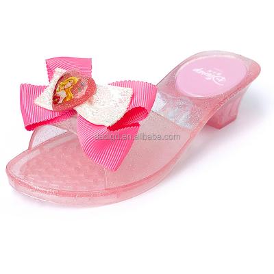 China OEM Children Girl Jelly Heel Slide Slipper Outdoor Sandal Summer Waterproof Girls Princess Cartoon Kids Baby Plastic Heel Slide Slipper for sale