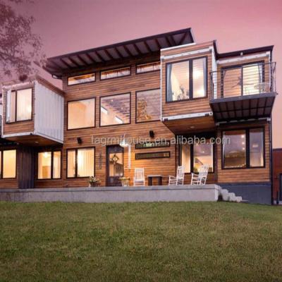 China Modern Customized Design 3 Living Rooms Houses Modular Prefab Shipping Containers Homes 40Ft Luxury Home Container House for sale