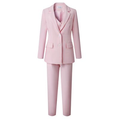 China Ywhola Anti-Static Hot Sale Women Three Pieces British Style Party Suit Elegant Casual Suit for sale