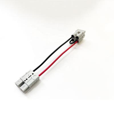 China Transform Single Open Bag Packing 1 50A To 2 Plug Series 50A Ander-Wires 2Way RV Cable Red Black Line for sale