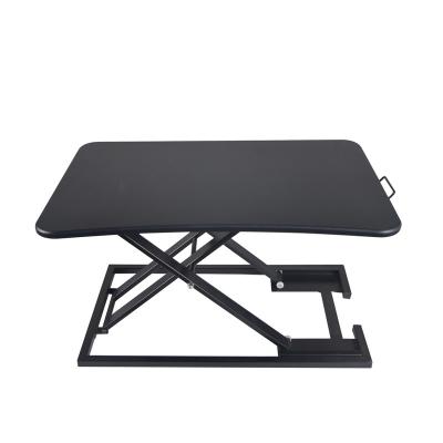 China Foldable and Adjustable Ergonomic Size Sit Stand Workstation Lift Laptop Adjustable Standing Desk Table for sale