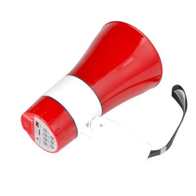 China HOME THEATER MUSIC SOUND Mini Megaphone 5W With Lithium Battery Disk USB Rechargeable Siren Remote for sale