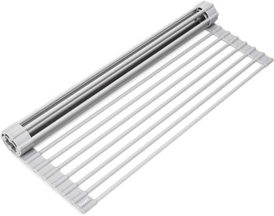 China Kitchen Over The Sink Universal Rolled Dish Drying Rack for sale