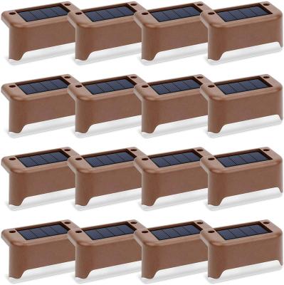 China Solar Garden Deck Lights 16 Pcs, Outdoor Waterproof Led Solar Fence Lamp Solar Step Lights for Steps, Fence, Platform, Railing and Stairs for sale