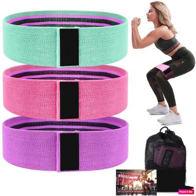 China Non-slip booty bands fitness, resistance bands set, 3 levels exercise bands for legs and butt for sale