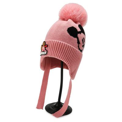 China 2021 Dobby Classic Cute Animal Knitted Beanie Winter Baby Custom Hat for sale