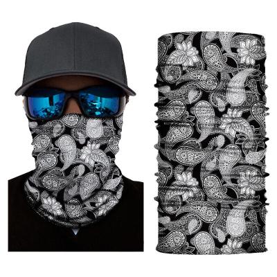 China Cool Custom Seamless Bandana Mask Design Skull Stretchy Headbands Outdoor Tube Eco-Friendly for sale